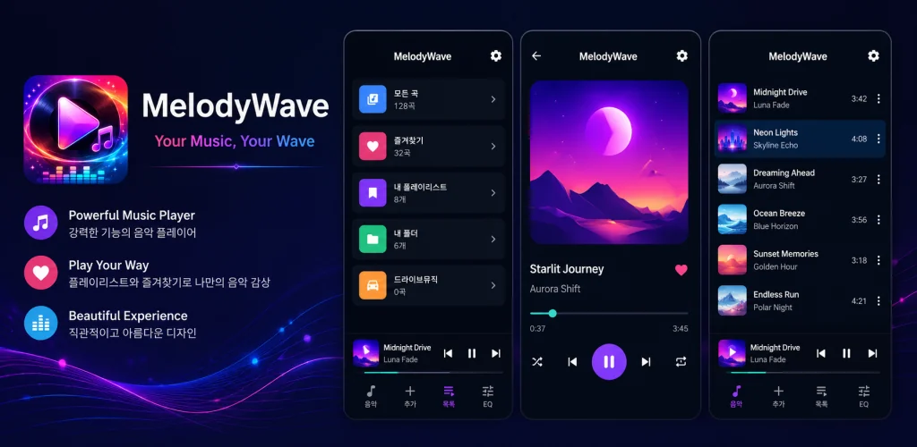 MelodyWave app overview